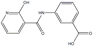 3-{[(2-hydroxypyridin-3-yl)carbonyl]amino}benzoic acid Struktur