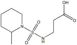 3-{[(2-methylpiperidine-1-)sulfonyl]amino}propanoic acid Struktur