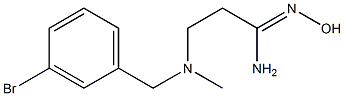 3-{[(3-bromophenyl)methyl](methyl)amino}-N'-hydroxypropanimidamide Struktur