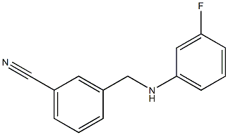 3-{[(3-fluorophenyl)amino]methyl}benzonitrile Struktur