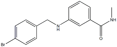 3-{[(4-bromophenyl)methyl]amino}-N-methylbenzamide Struktur