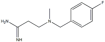 3-{[(4-fluorophenyl)methyl](methyl)amino}propanimidamide Struktur