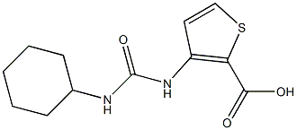 3-{[(cyclohexylamino)carbonyl]amino}thiophene-2-carboxylic acid Struktur