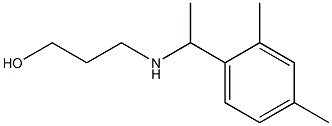 3-{[1-(2,4-dimethylphenyl)ethyl]amino}propan-1-ol Struktur