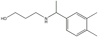 3-{[1-(3,4-dimethylphenyl)ethyl]amino}propan-1-ol Struktur