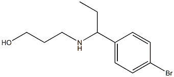 3-{[1-(4-bromophenyl)propyl]amino}propan-1-ol Struktur