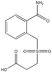 3-{[2-(aminocarbonyl)benzyl]sulfonyl}propanoic acid Struktur