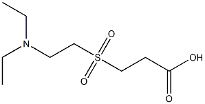 3-{[2-(diethylamino)ethyl]sulfonyl}propanoic acid Struktur