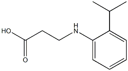 3-{[2-(propan-2-yl)phenyl]amino}propanoic acid Struktur