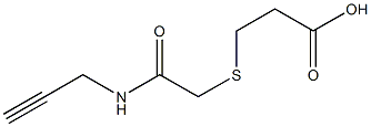 3-{[2-oxo-2-(prop-2-ynylamino)ethyl]thio}propanoic acid Struktur