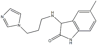 3-{[3-(1H-imidazol-1-yl)propyl]amino}-5-methyl-2,3-dihydro-1H-indol-2-one Struktur