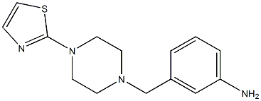 3-{[4-(1,3-thiazol-2-yl)piperazin-1-yl]methyl}aniline Struktur