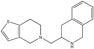 3-{4H,5H,6H,7H-thieno[3,2-c]pyridin-5-ylmethyl}-1,2,3,4-tetrahydroisoquinoline Struktur