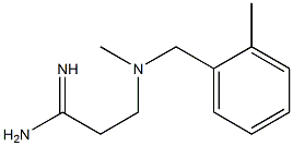 3-{methyl[(2-methylphenyl)methyl]amino}propanimidamide Struktur