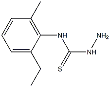 3-amino-1-(2-ethyl-6-methylphenyl)thiourea Struktur