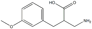 3-amino-2-[(3-methoxyphenyl)methyl]propanoic acid Struktur