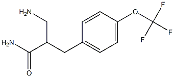 3-amino-2-{[4-(trifluoromethoxy)phenyl]methyl}propanamide Struktur