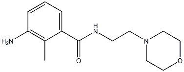 3-amino-2-methyl-N-(2-morpholin-4-ylethyl)benzamide Struktur