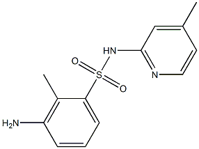 3-amino-2-methyl-N-(4-methylpyridin-2-yl)benzene-1-sulfonamide Struktur