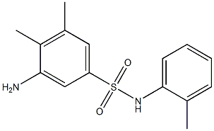 3-amino-4,5-dimethyl-N-(2-methylphenyl)benzene-1-sulfonamide Struktur