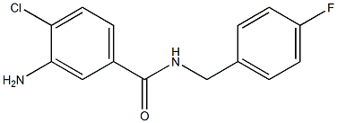 3-amino-4-chloro-N-(4-fluorobenzyl)benzamide Struktur