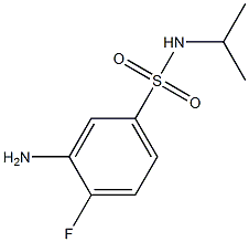 3-amino-4-fluoro-N-(propan-2-yl)benzene-1-sulfonamide Struktur