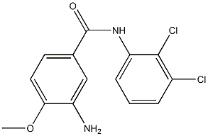 3-amino-N-(2,3-dichlorophenyl)-4-methoxybenzamide Struktur