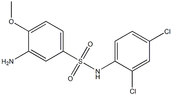 3-amino-N-(2,4-dichlorophenyl)-4-methoxybenzene-1-sulfonamide Struktur