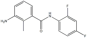 3-amino-N-(2,4-difluorophenyl)-2-methylbenzamide Struktur