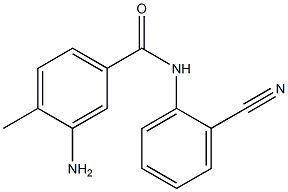 3-amino-N-(2-cyanophenyl)-4-methylbenzamide Struktur