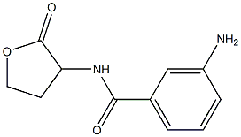 3-amino-N-(2-oxooxolan-3-yl)benzamide Struktur