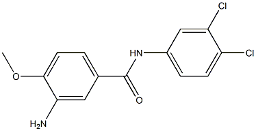 3-amino-N-(3,4-dichlorophenyl)-4-methoxybenzamide Struktur