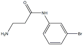 3-amino-N-(3-bromophenyl)propanamide Struktur