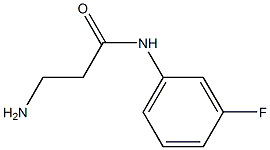 3-amino-N-(3-fluorophenyl)propanamide Struktur