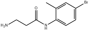 3-amino-N-(4-bromo-2-methylphenyl)propanamide Struktur