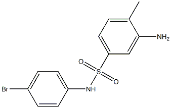 3-amino-N-(4-bromophenyl)-4-methylbenzene-1-sulfonamide Struktur