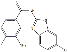 3-amino-N-(6-chloro-1,3-benzothiazol-2-yl)-4-methylbenzamide Struktur