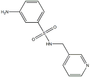 3-amino-N-(pyridin-3-ylmethyl)benzene-1-sulfonamide Struktur