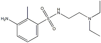 3-amino-N-[2-(diethylamino)ethyl]-2-methylbenzene-1-sulfonamide Struktur