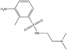 3-amino-N-[2-(dimethylamino)ethyl]-2-methylbenzene-1-sulfonamide Struktur