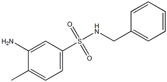 3-amino-N-benzyl-4-methylbenzene-1-sulfonamide Struktur