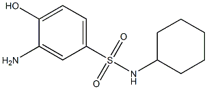 3-amino-N-cyclohexyl-4-hydroxybenzene-1-sulfonamide Struktur