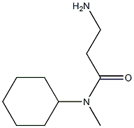 3-amino-N-cyclohexyl-N-methylpropanamide Struktur