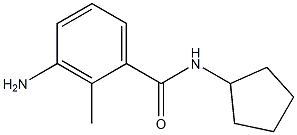 3-amino-N-cyclopentyl-2-methylbenzamide Struktur