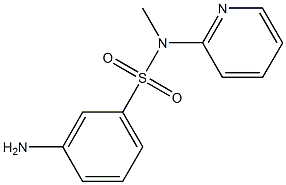 3-amino-N-methyl-N-(pyridin-2-yl)benzene-1-sulfonamide Struktur