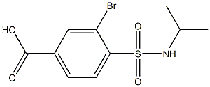 3-bromo-4-(propan-2-ylsulfamoyl)benzoic acid Struktur