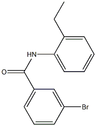 3-bromo-N-(2-ethylphenyl)benzamide Struktur