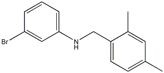 3-bromo-N-[(2,4-dimethylphenyl)methyl]aniline Struktur