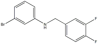 3-bromo-N-[(3,4-difluorophenyl)methyl]aniline Struktur