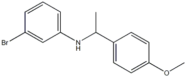 3-bromo-N-[1-(4-methoxyphenyl)ethyl]aniline Struktur